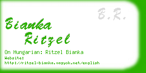 bianka ritzel business card